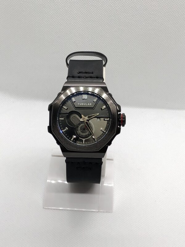 Tubular Leather Strip Watch