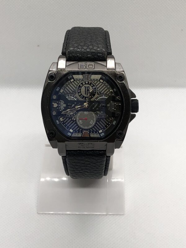Tubular Leather Strip Watch