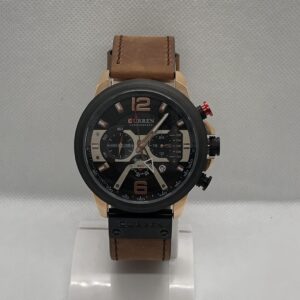 Curren Leather Strip Watch
